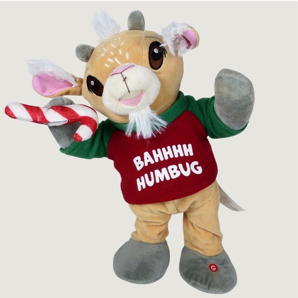 Gemmy Screaming Goat Humbug Holiday Dancing Singing Christmas Jingle Bells VIDEO